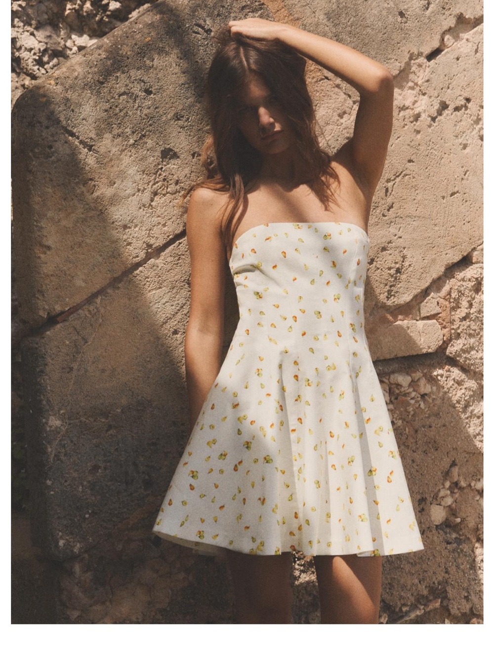 Zara Fruit Print Mini Dress